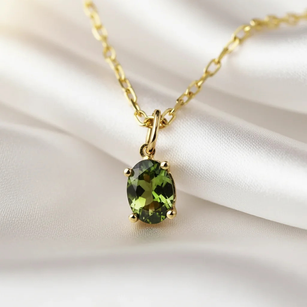 zlatý prívesok turmalín
