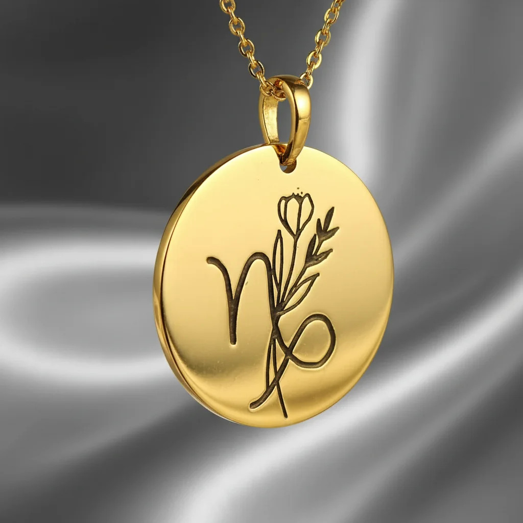 zlatý prívesok znamenie kvetinka