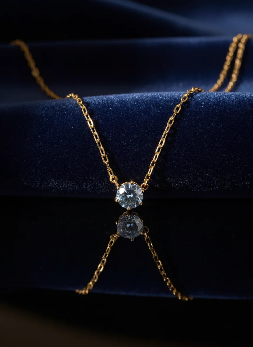 zlatá retiazka akvamarín