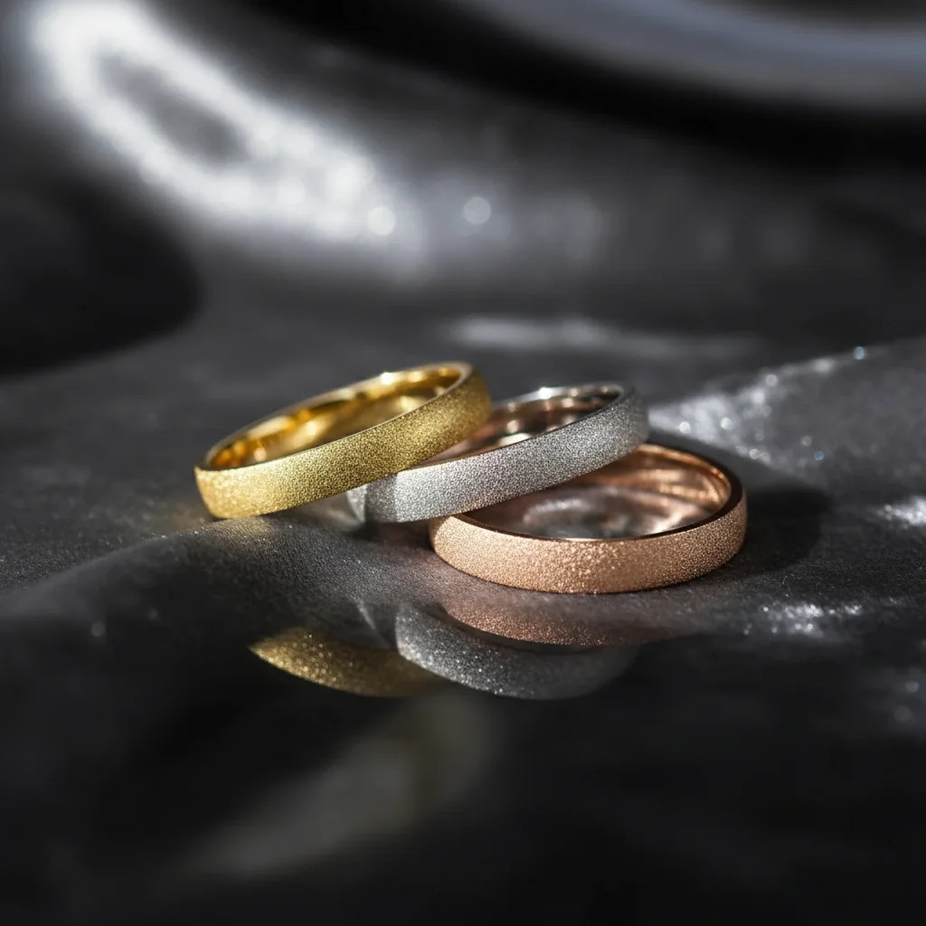 Zlaté trblietavé obrúčky