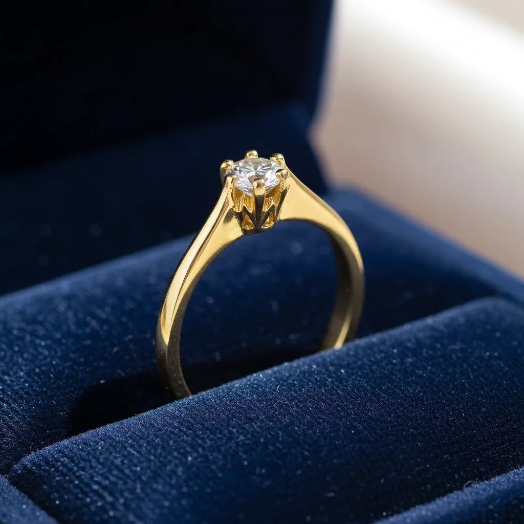 diamantový zásnubný prsteň